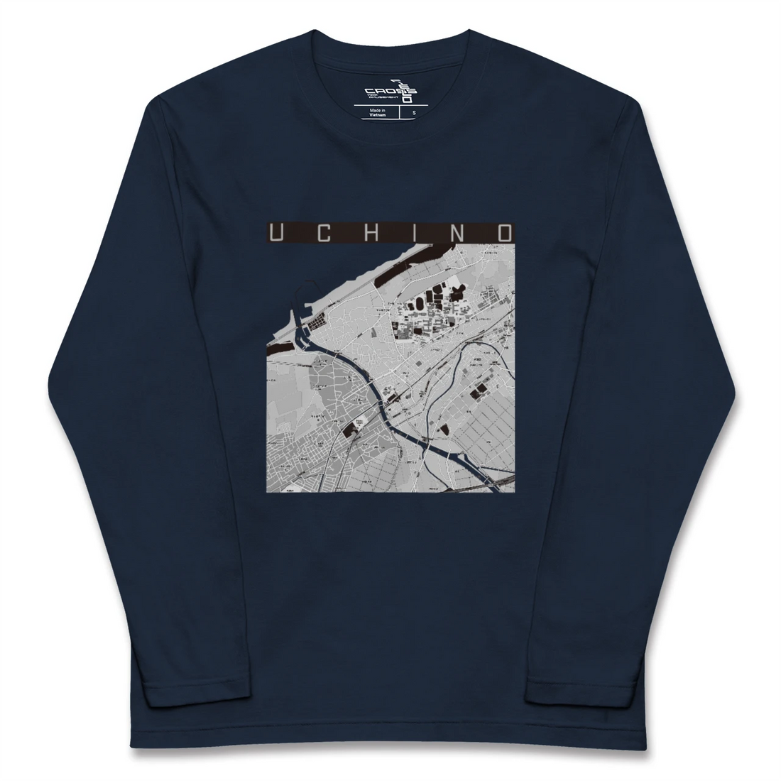【内野(新潟県)】地図柄ロングスリーブTシャツ