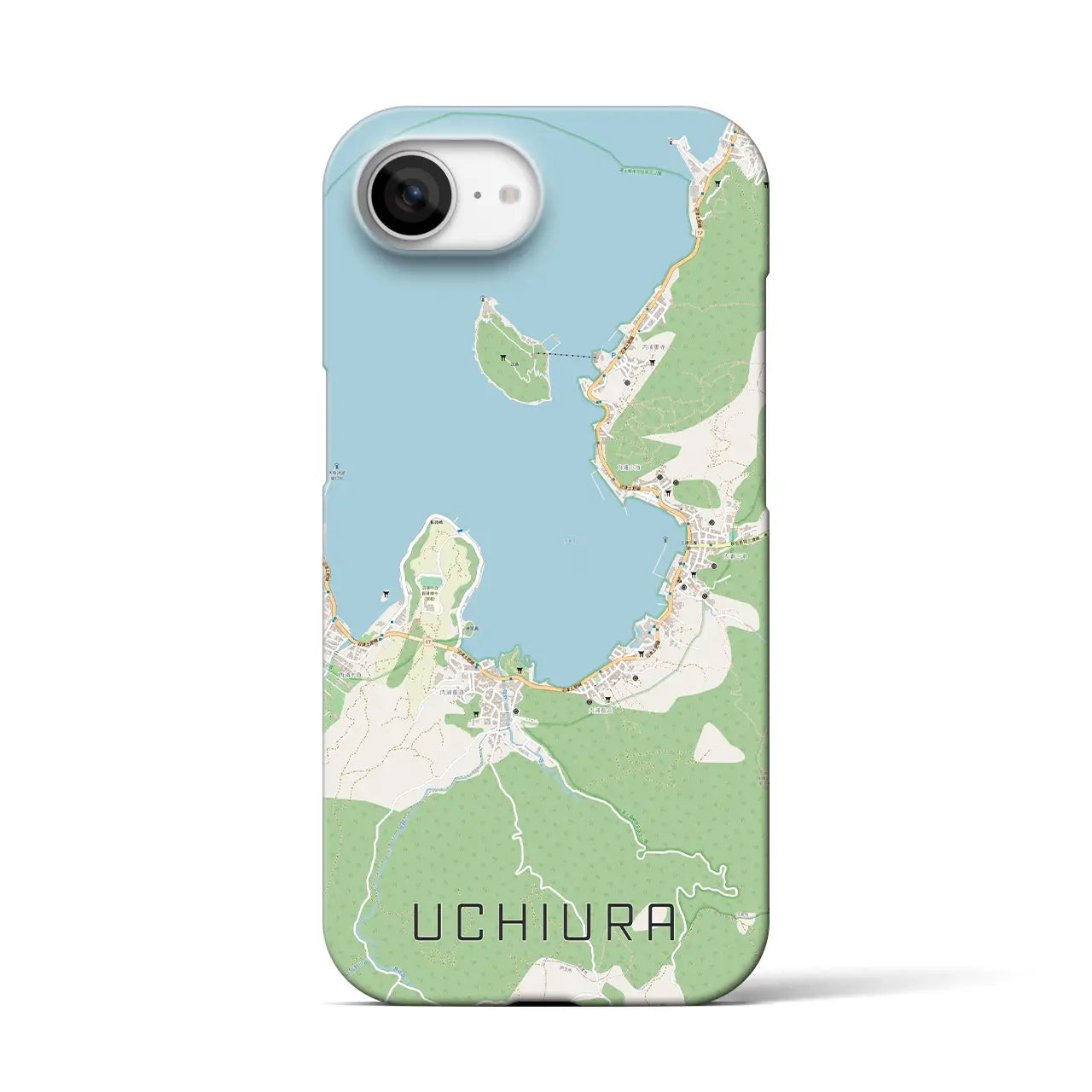 【内野西が丘(新潟県)】地図柄iPhoneケース(バックカバータイプ)