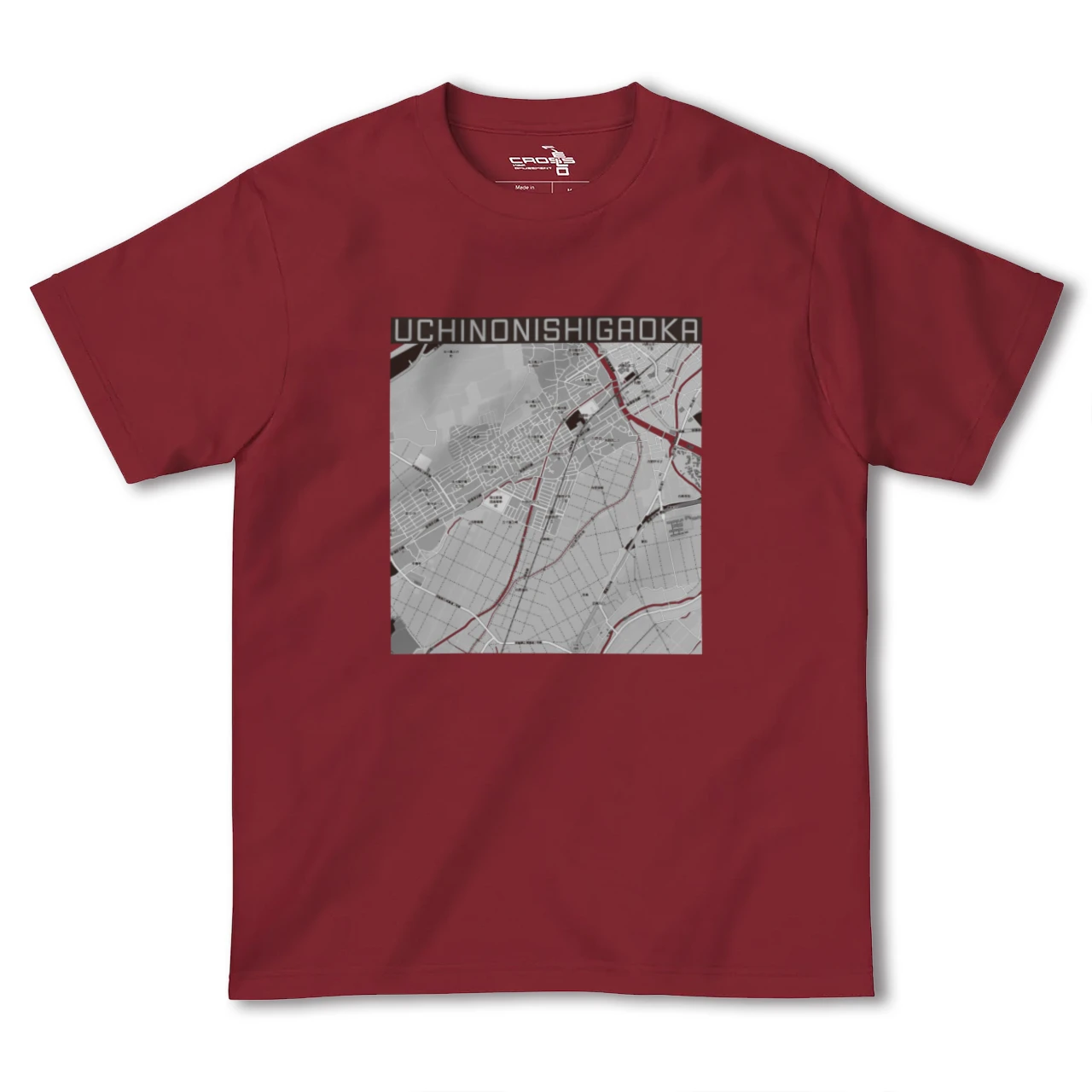 【内野西が丘(新潟県)】地図柄ヘビーウェイトTシャツ