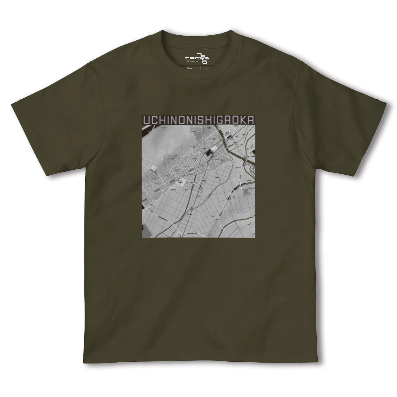 【内野西が丘(新潟県)】地図柄ヘビーウェイトTシャツ