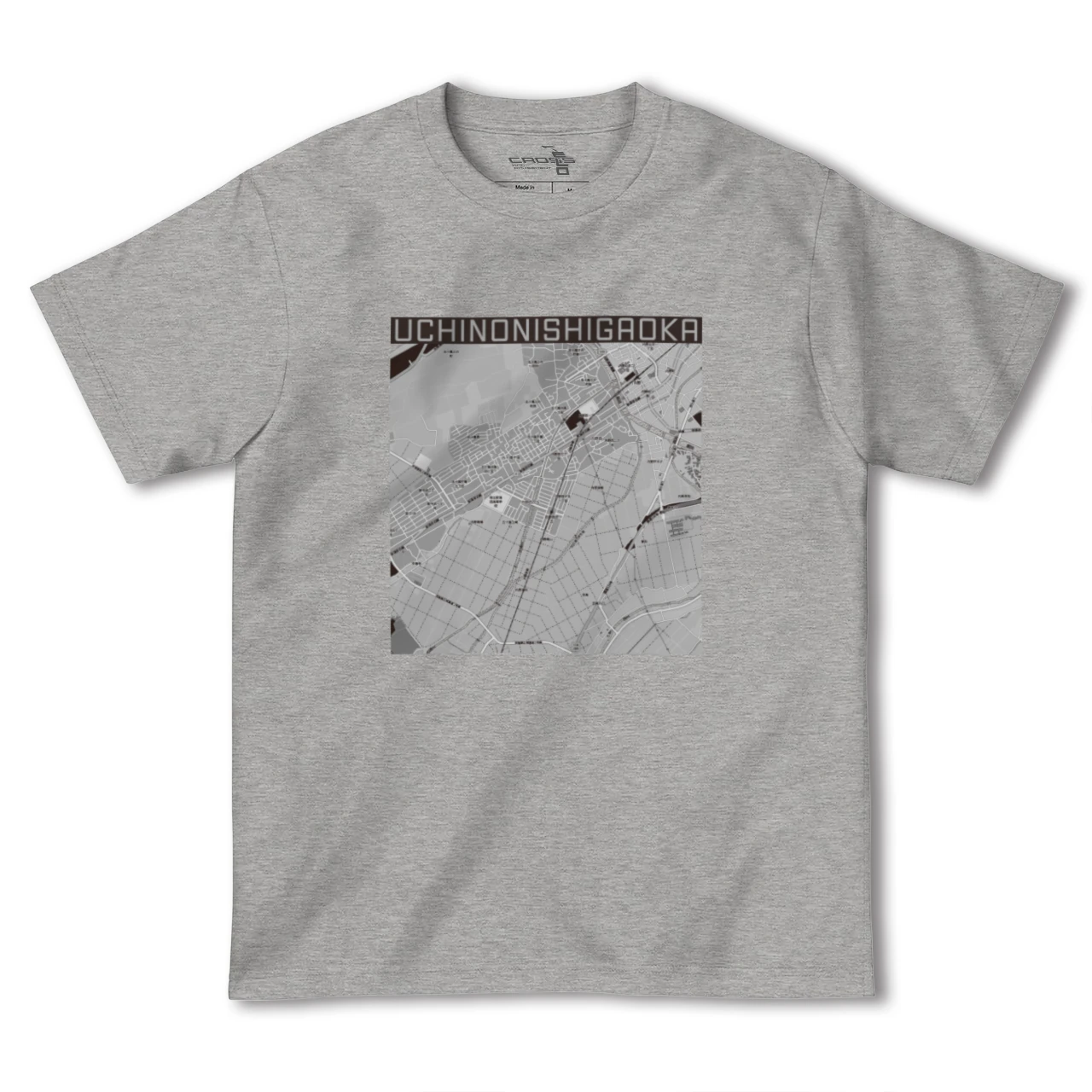 【内野西が丘(新潟県)】地図柄ヘビーウェイトTシャツ