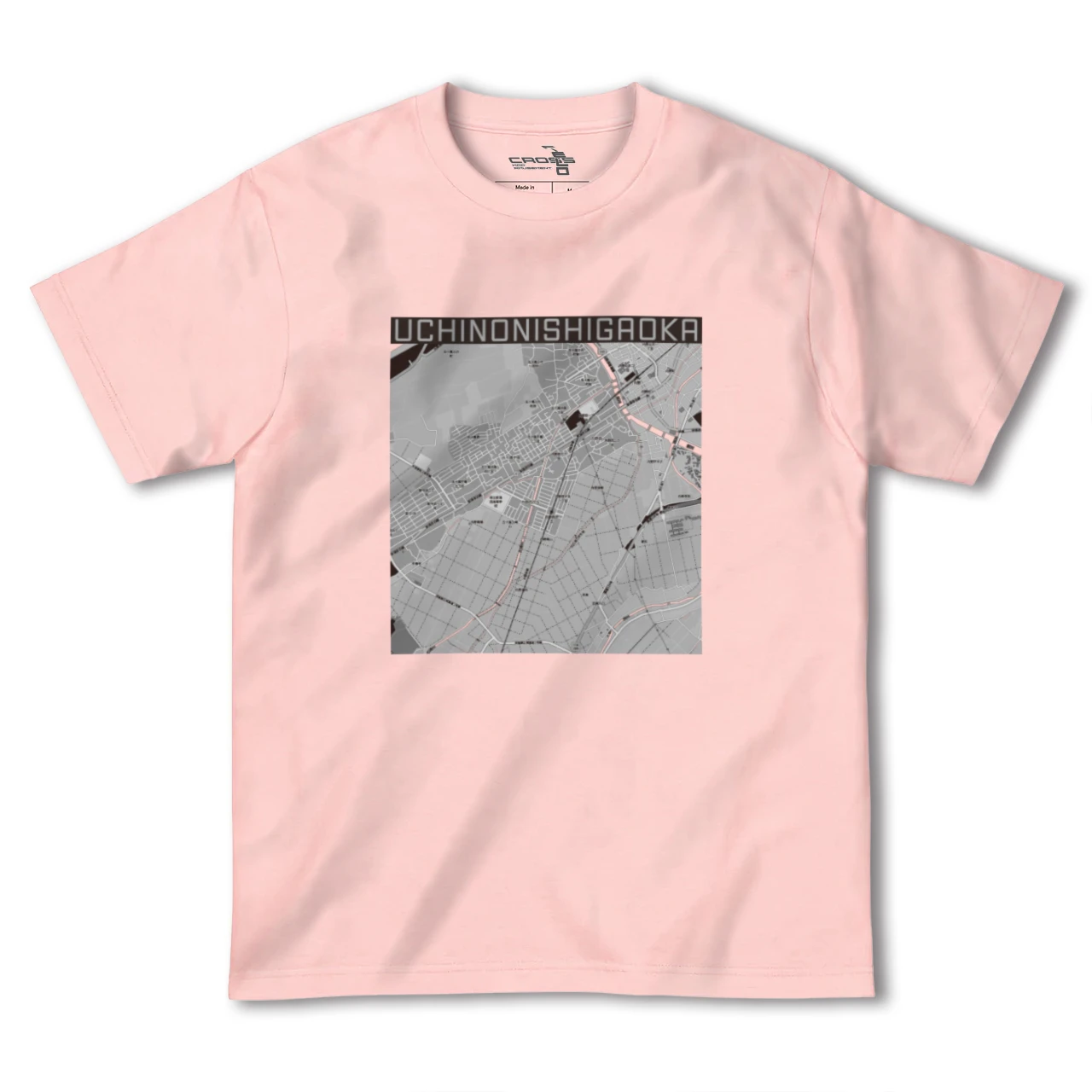 【内野西が丘(新潟県)】地図柄ヘビーウェイトTシャツ