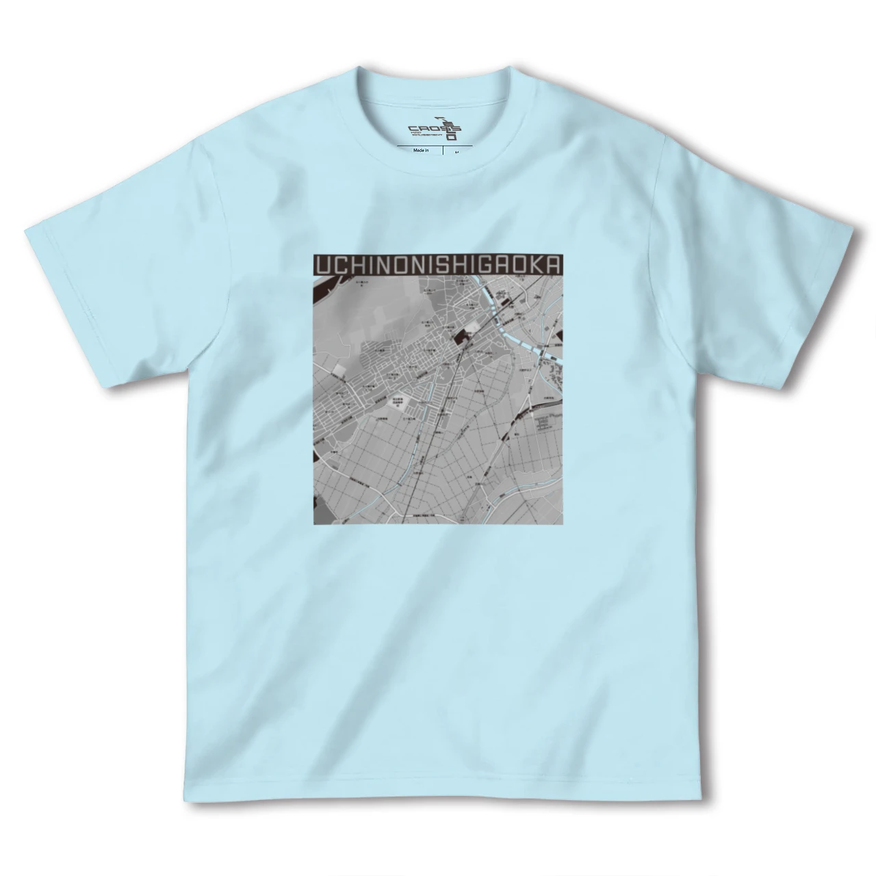 【内野西が丘(新潟県)】地図柄ヘビーウェイトTシャツ