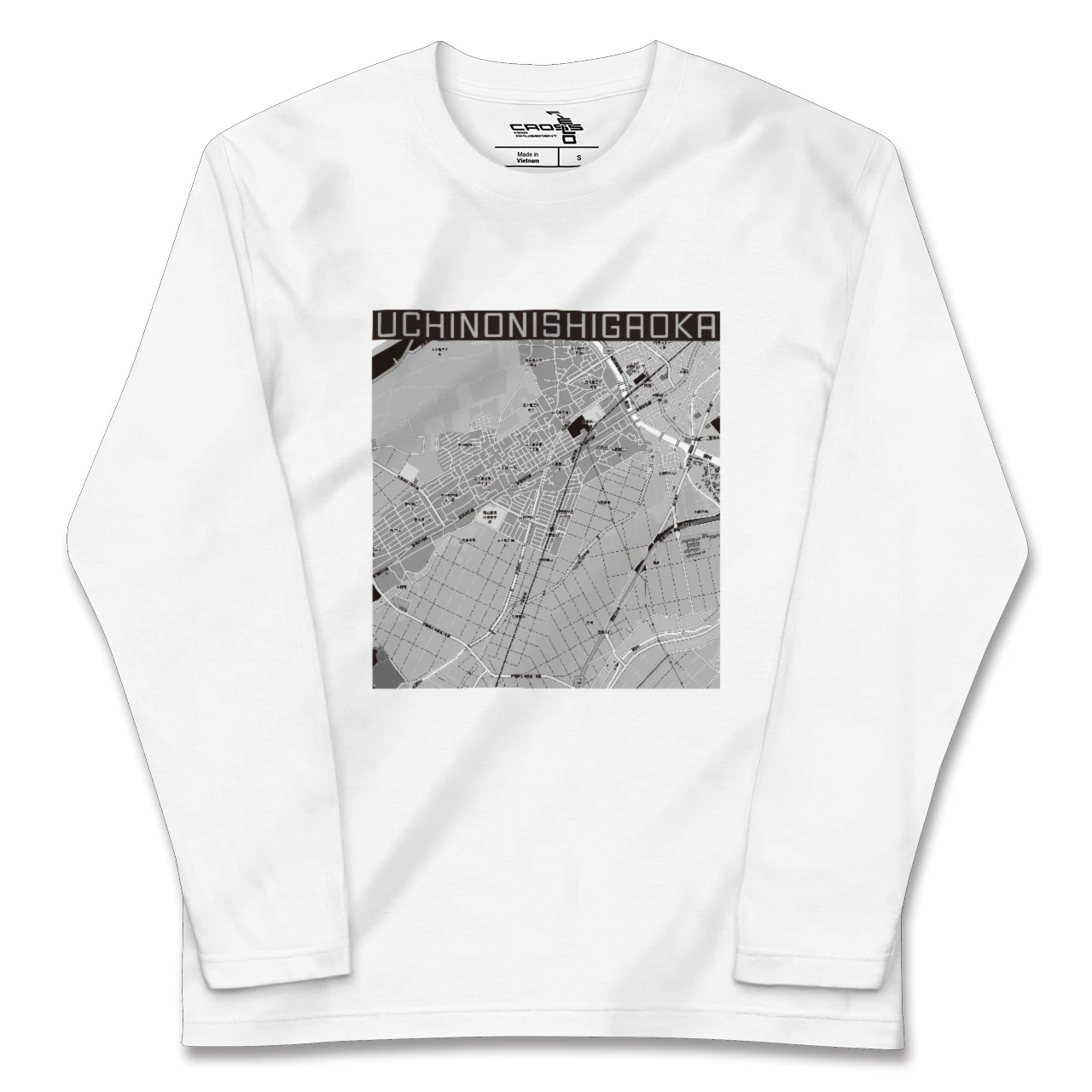 【内野西が丘(新潟県)】地図柄ロングスリーブTシャツ