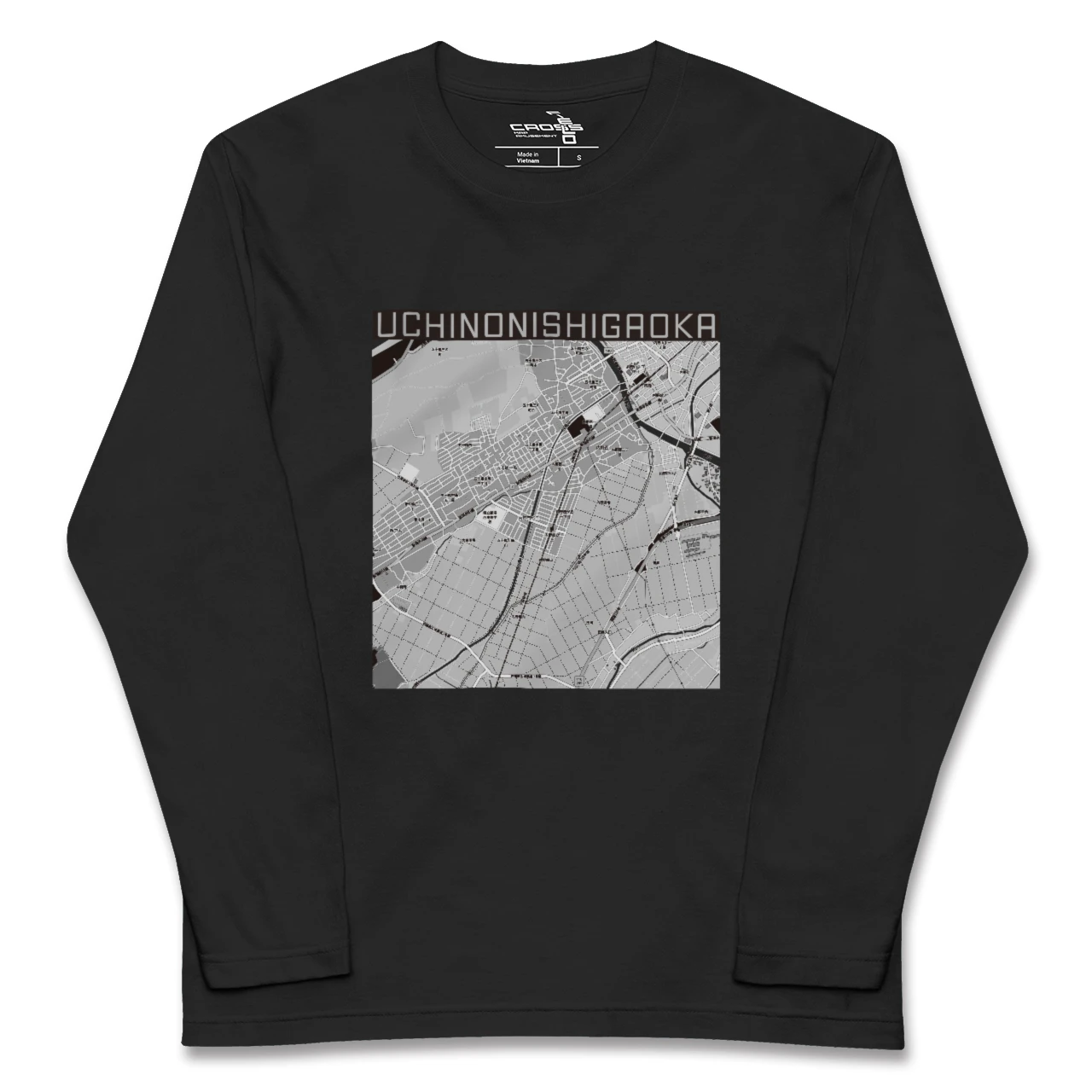 【内野西が丘(新潟県)】地図柄ロングスリーブTシャツ