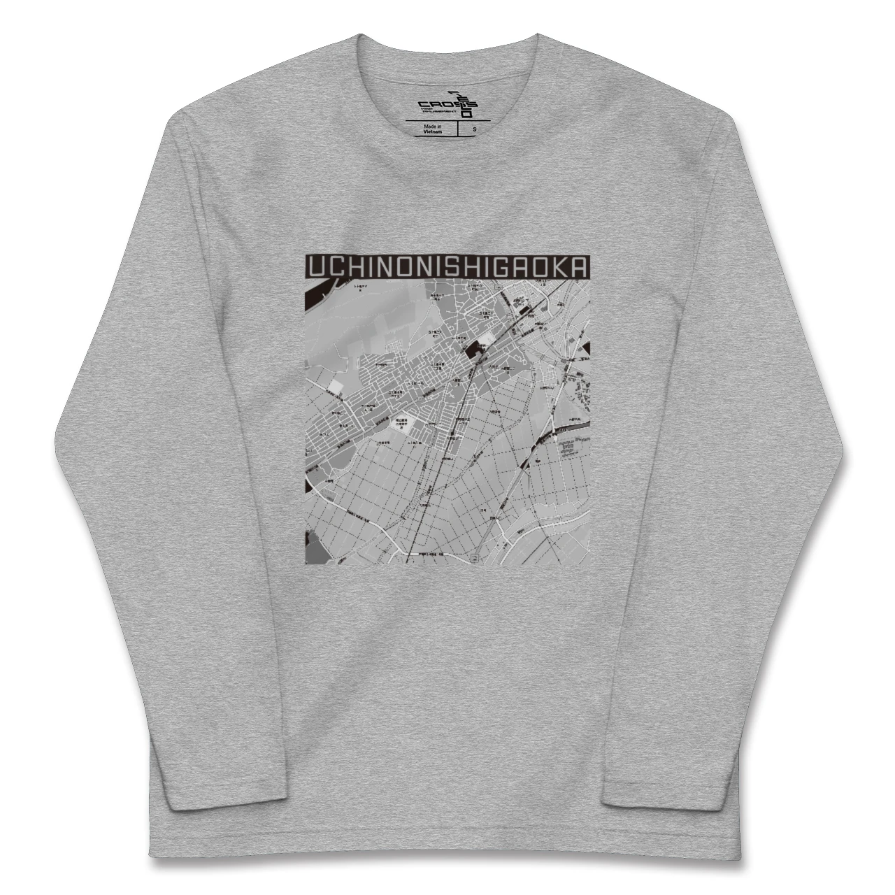 【内野西が丘(新潟県)】地図柄ロングスリーブTシャツ