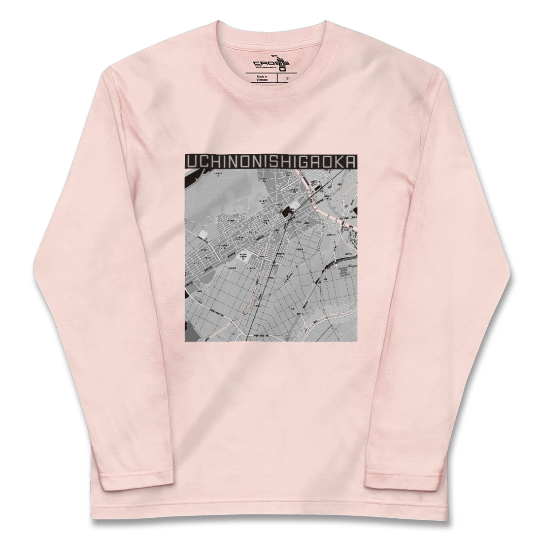 【内野西が丘(新潟県)】地図柄ロングスリーブTシャツ