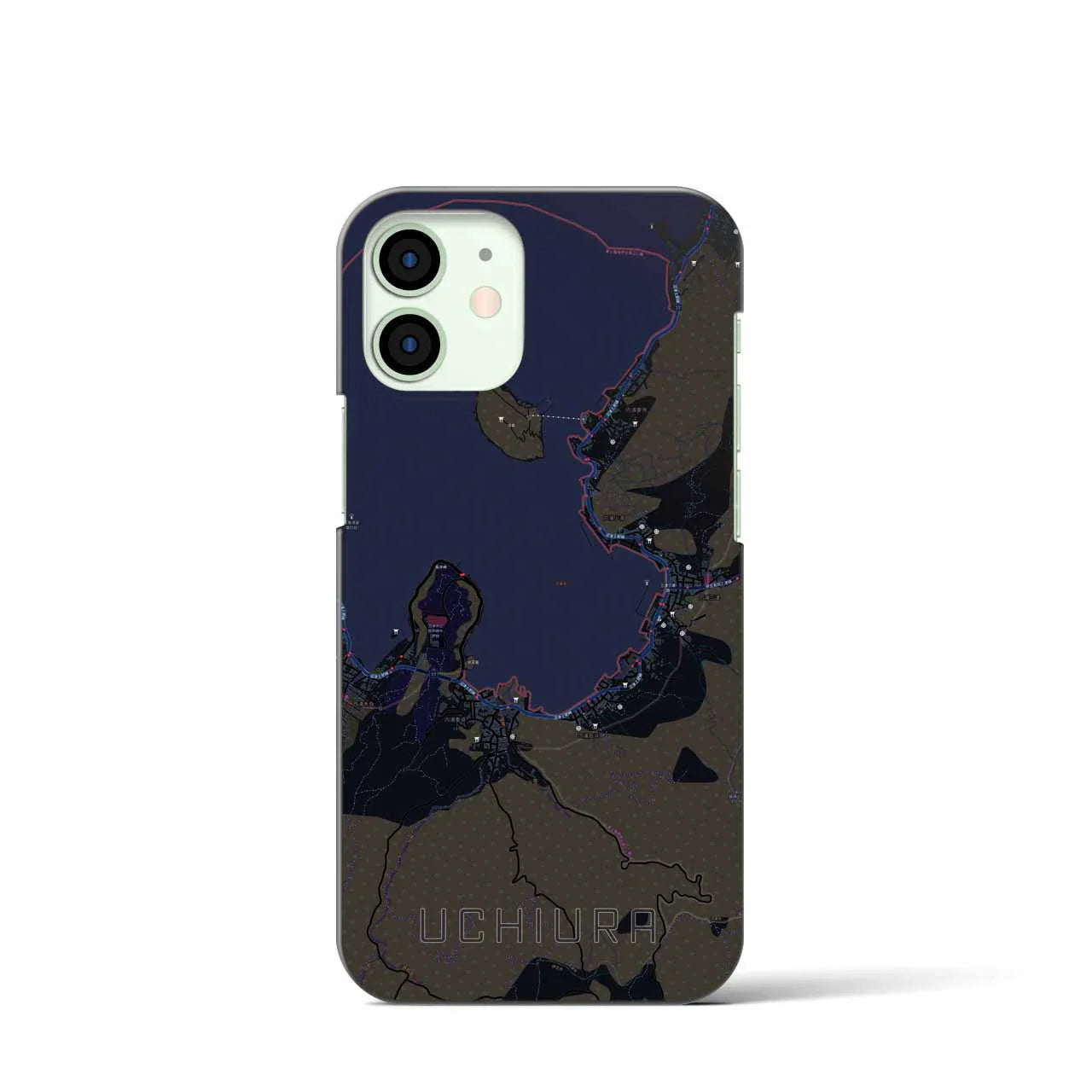 【内浦(静岡県)】地図柄iPhoneケース(バックカバータイプ)