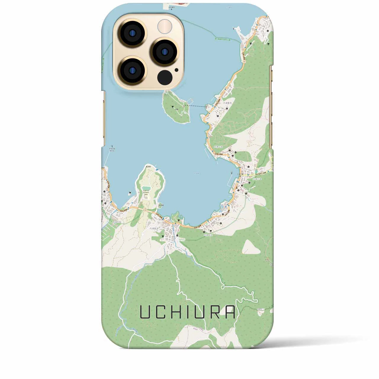 【内浦(静岡県)】地図柄iPhoneケース(バックカバータイプ)