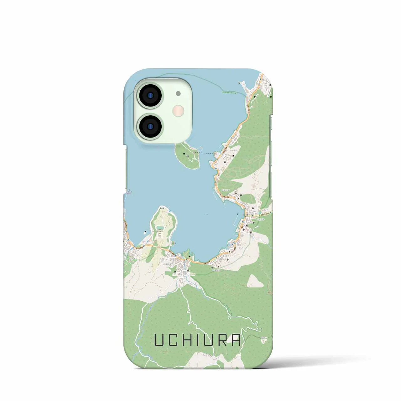 【内浦(静岡県)】地図柄iPhoneケース(バックカバータイプ)