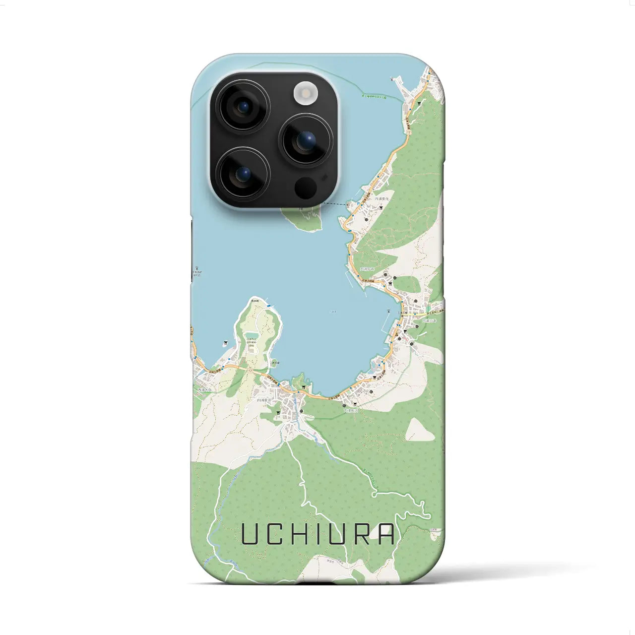 【内浦(静岡県)】地図柄iPhoneケース(バックカバータイプ)