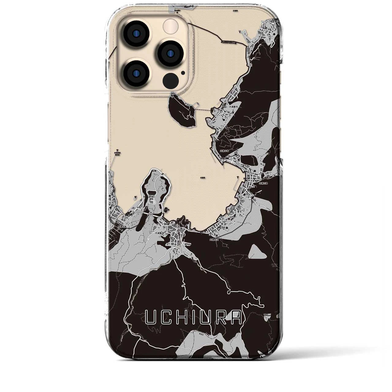 【内浦(静岡県)】地図柄iPhoneケース(クリアタイプ)