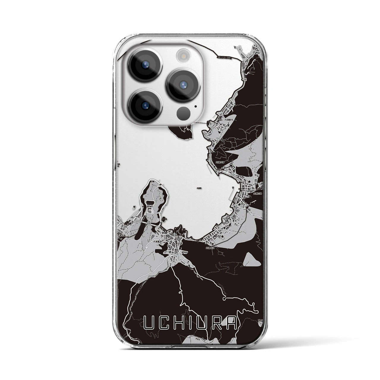 【内浦(静岡県)】地図柄iPhoneケース(クリアタイプ)