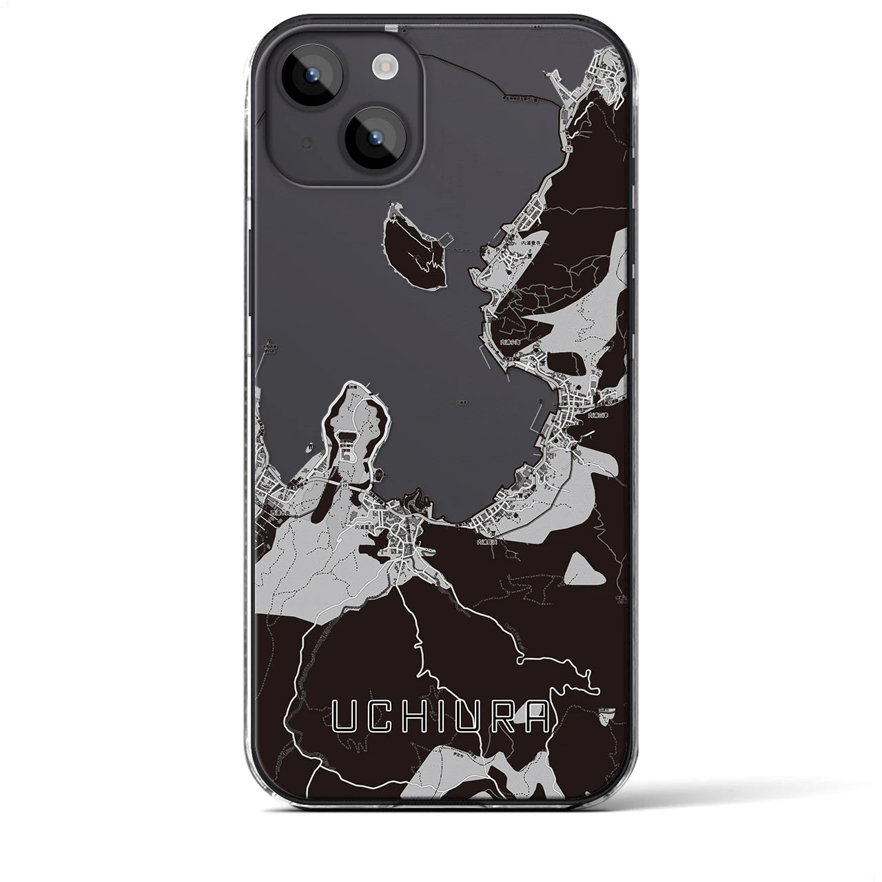 【内浦(静岡県)】地図柄iPhoneケース(クリアタイプ)