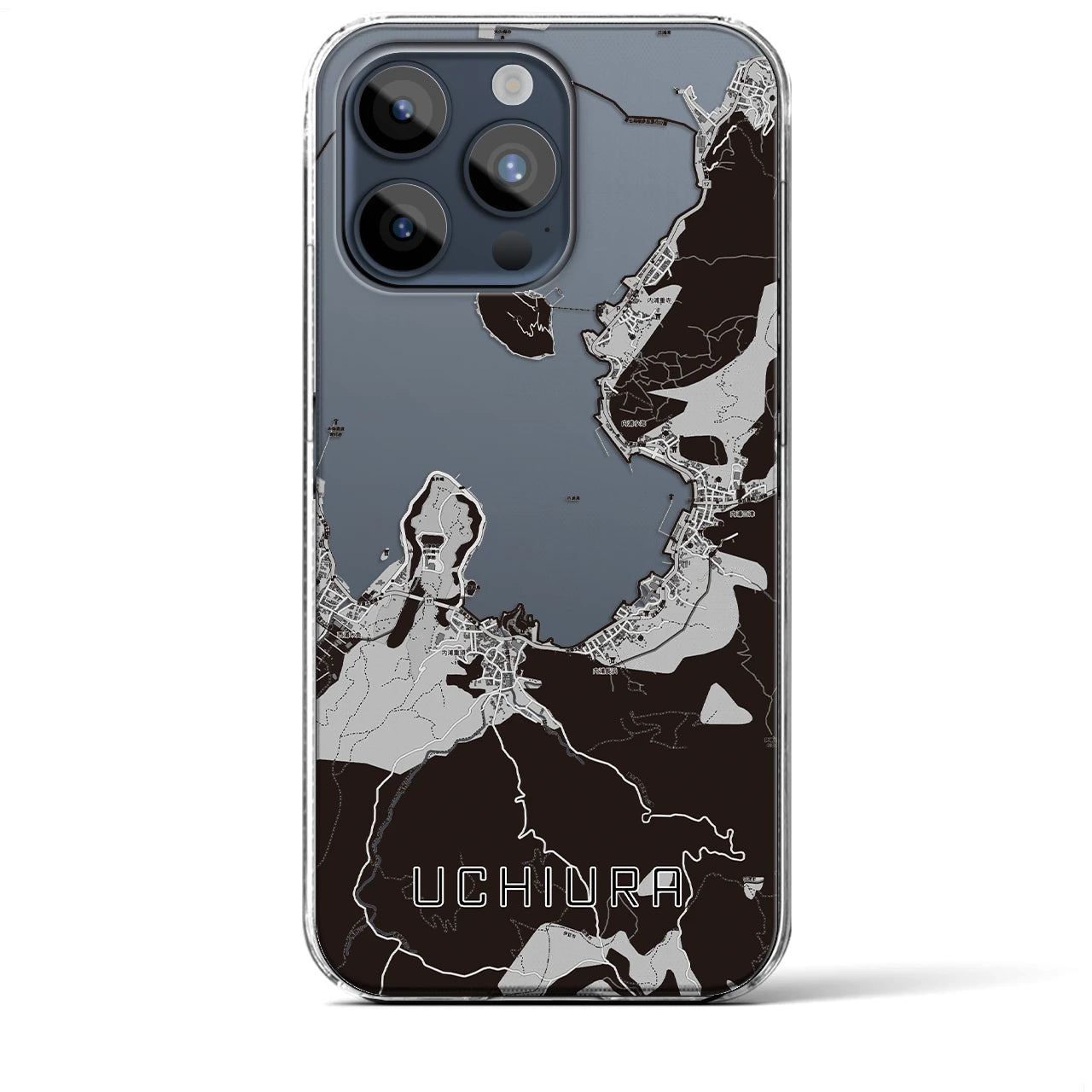 【内浦(静岡県)】地図柄iPhoneケース(クリアタイプ)