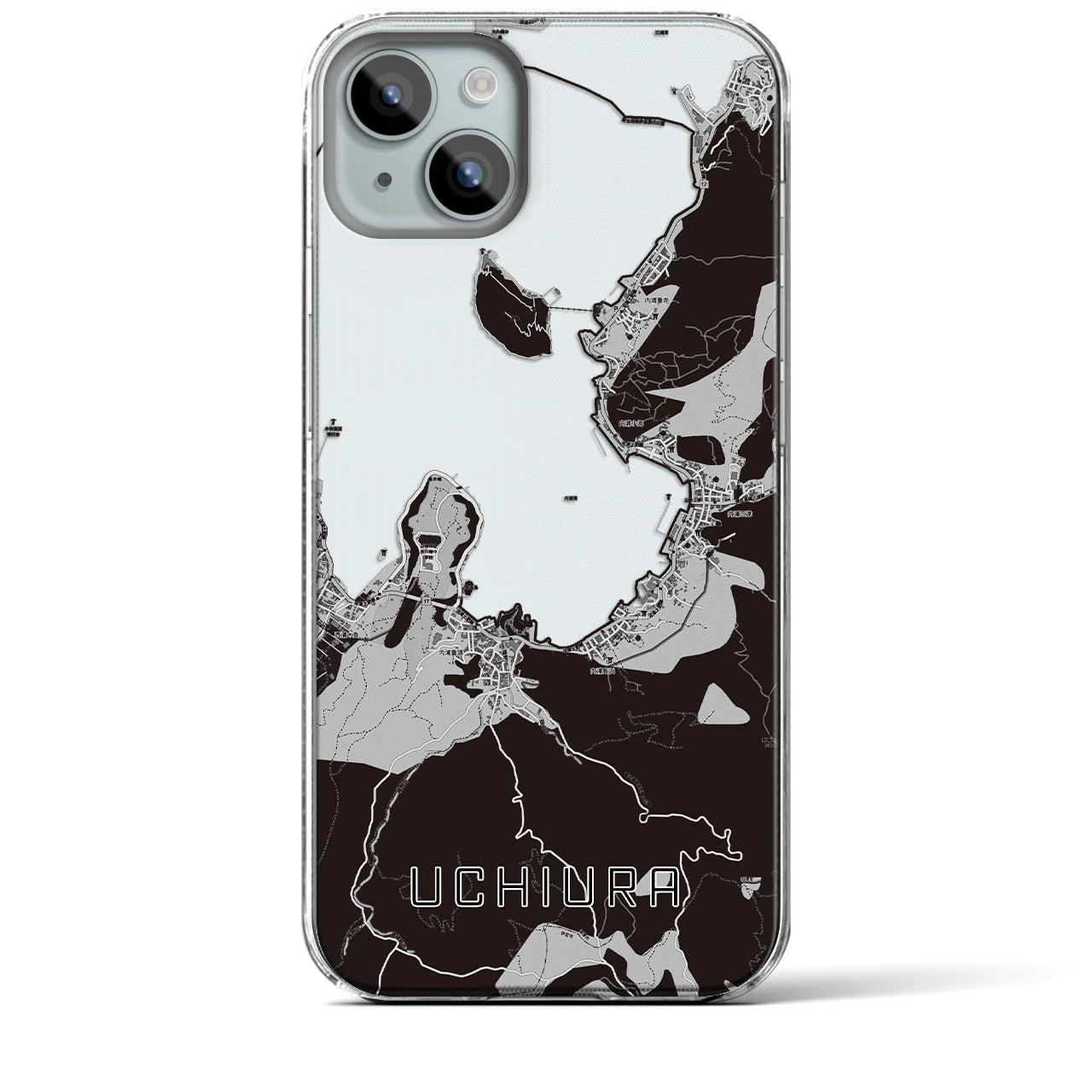 【内浦(静岡県)】地図柄iPhoneケース(クリアタイプ)