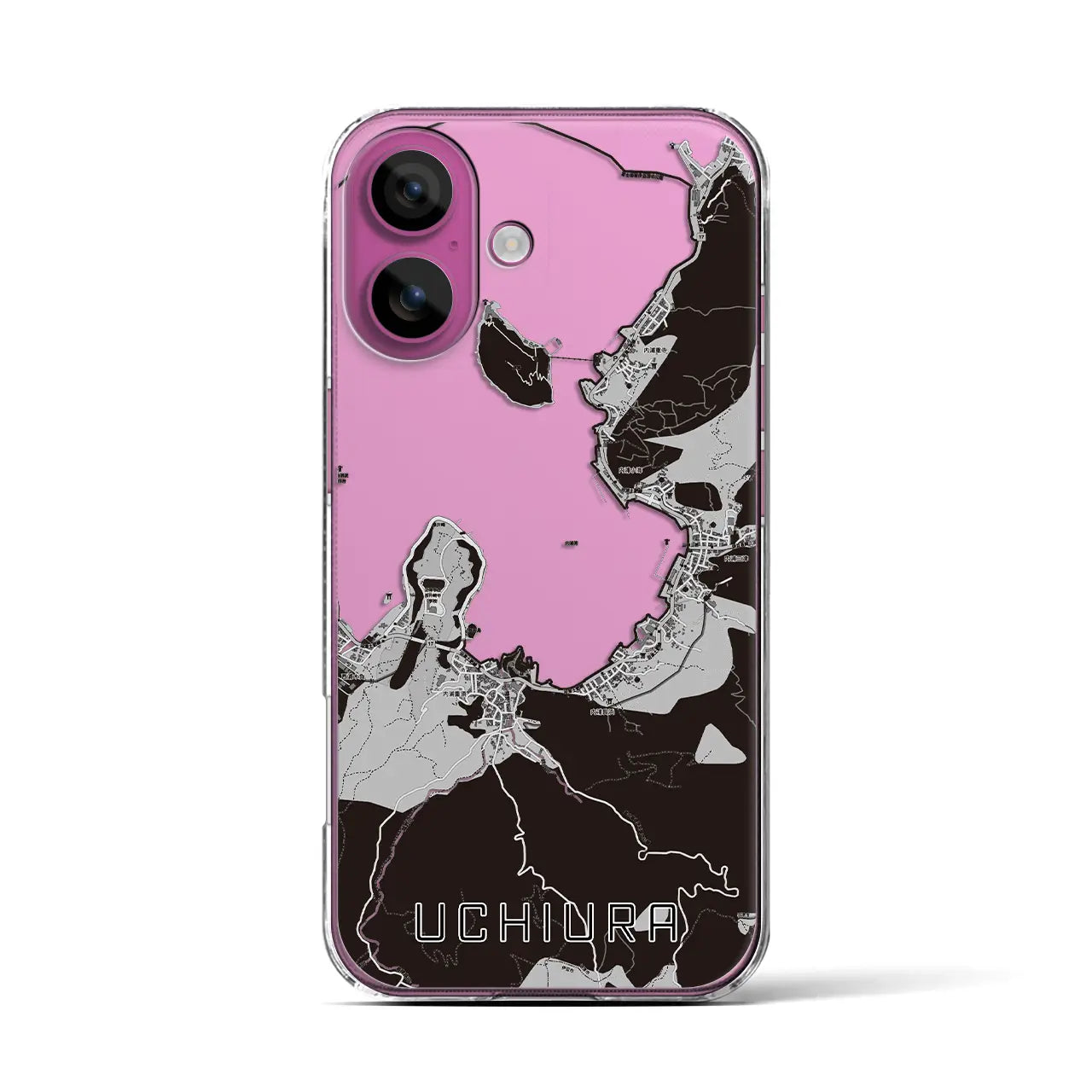 【内浦(静岡県)】地図柄iPhoneケース(クリアタイプ)