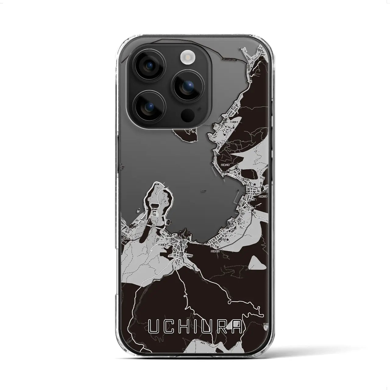 【内浦(静岡県)】地図柄iPhoneケース(クリアタイプ)