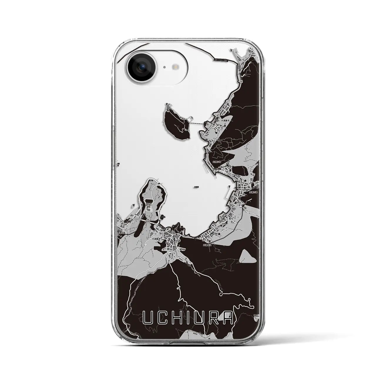 【内浦(静岡県)】地図柄iPhoneケース(クリアタイプ)