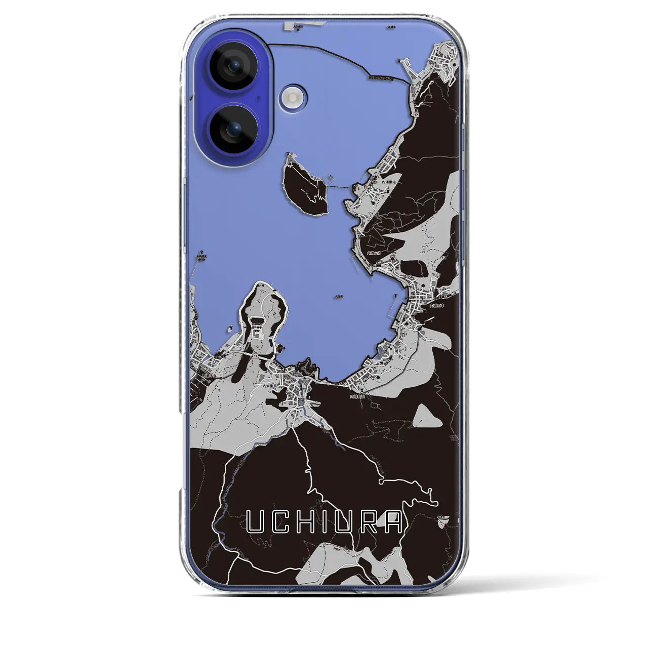 【内浦(静岡県)】地図柄iPhoneケース(クリアタイプ)