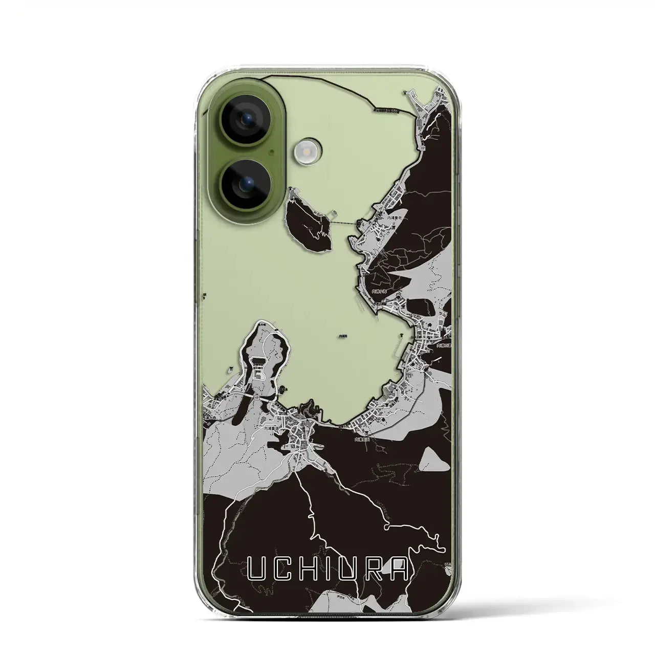 【内浦(静岡県)】地図柄iPhoneケース(クリアタイプ)