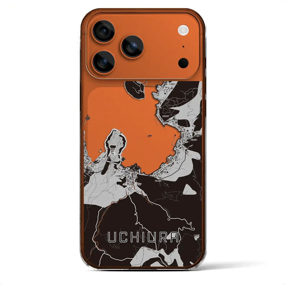 【内浦(静岡県)】地図柄iPhoneケース(クリアタイプ)