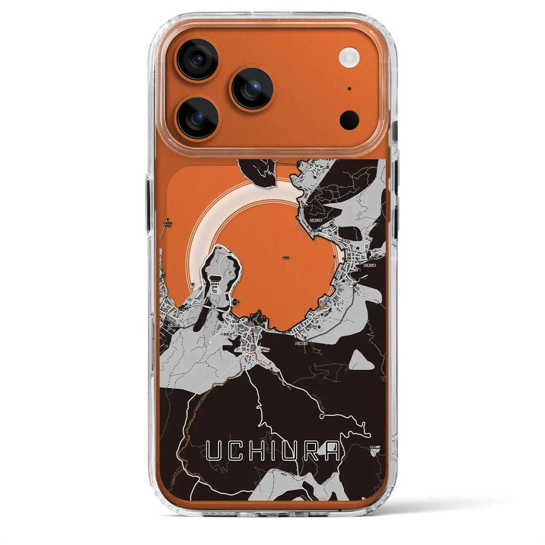 【内浦(静岡県)】地図柄iPhoneケース(MagSafeタイプ)モノトーンiPhone 17 Pro Max 用<アウトレット>