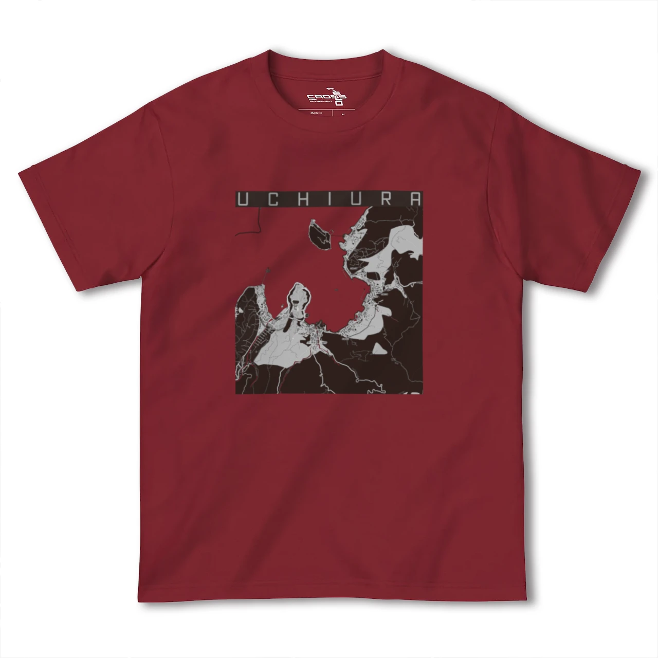 【内浦(静岡県)】地図柄ヘビーウェイトTシャツ