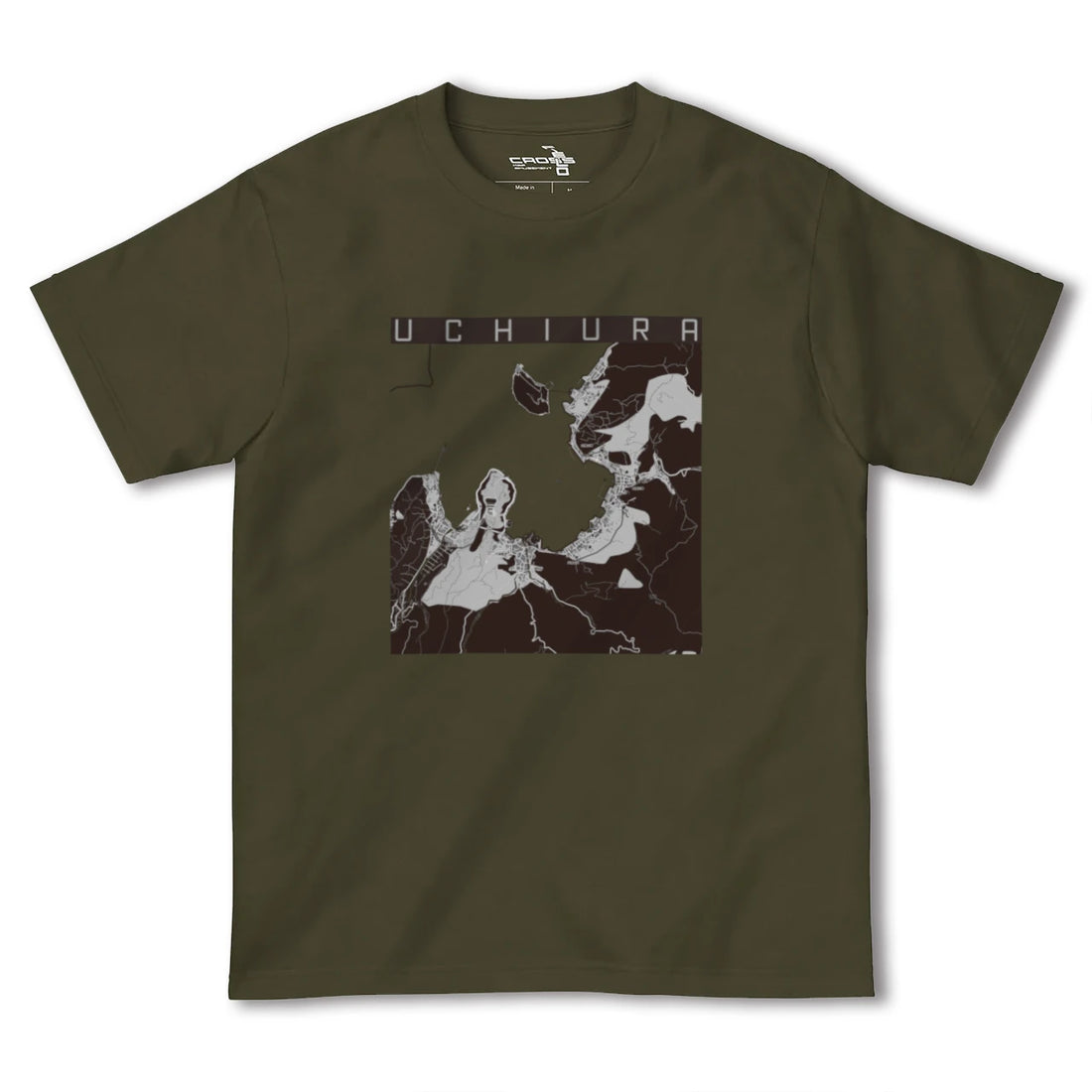 【内浦(静岡県)】地図柄ヘビーウェイトTシャツ