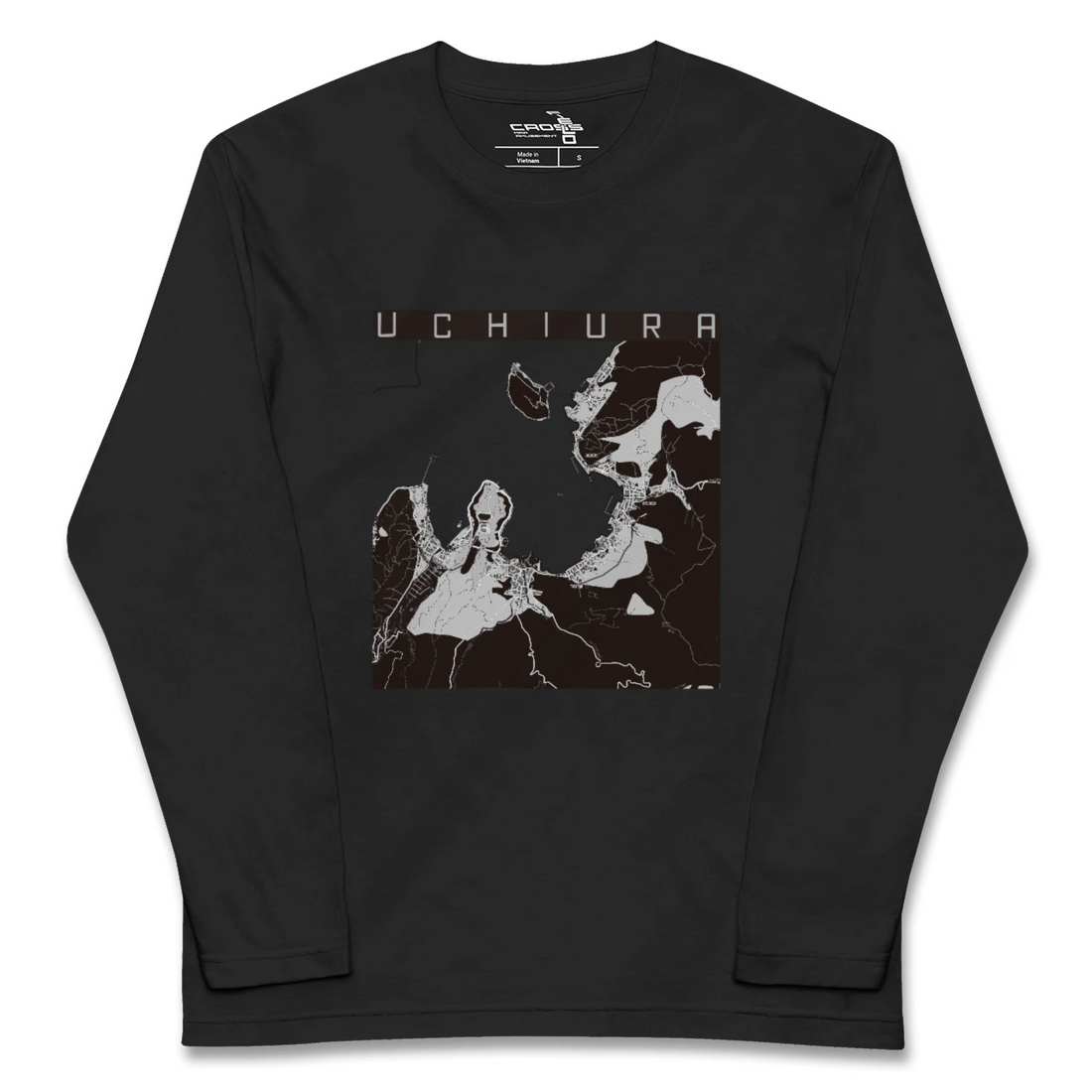 【内浦(静岡県)】地図柄ロングスリーブTシャツ