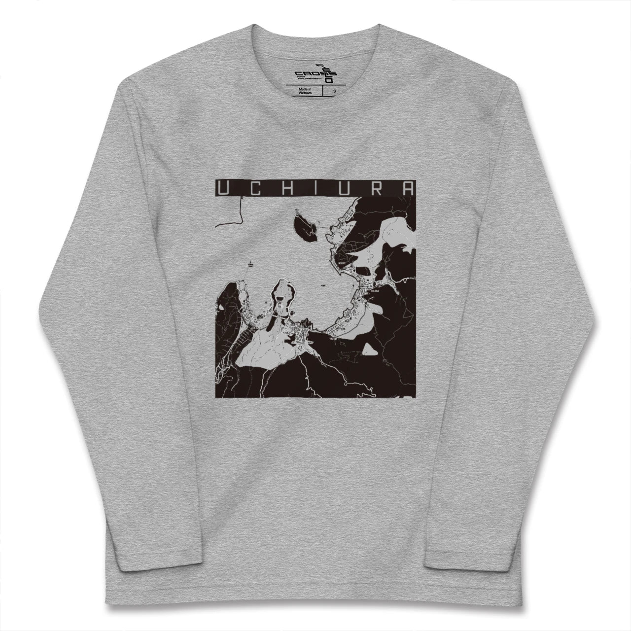 【内浦(静岡県)】地図柄ロングスリーブTシャツ