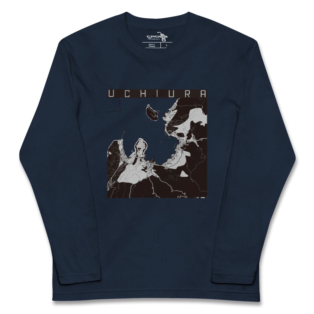【内浦(静岡県)】地図柄ロングスリーブTシャツ