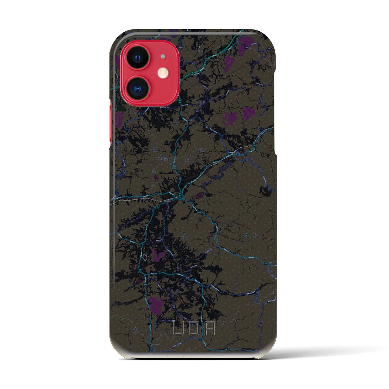 【宇陀(奈良県)】地図柄iPhoneケース(バックカバータイプ)