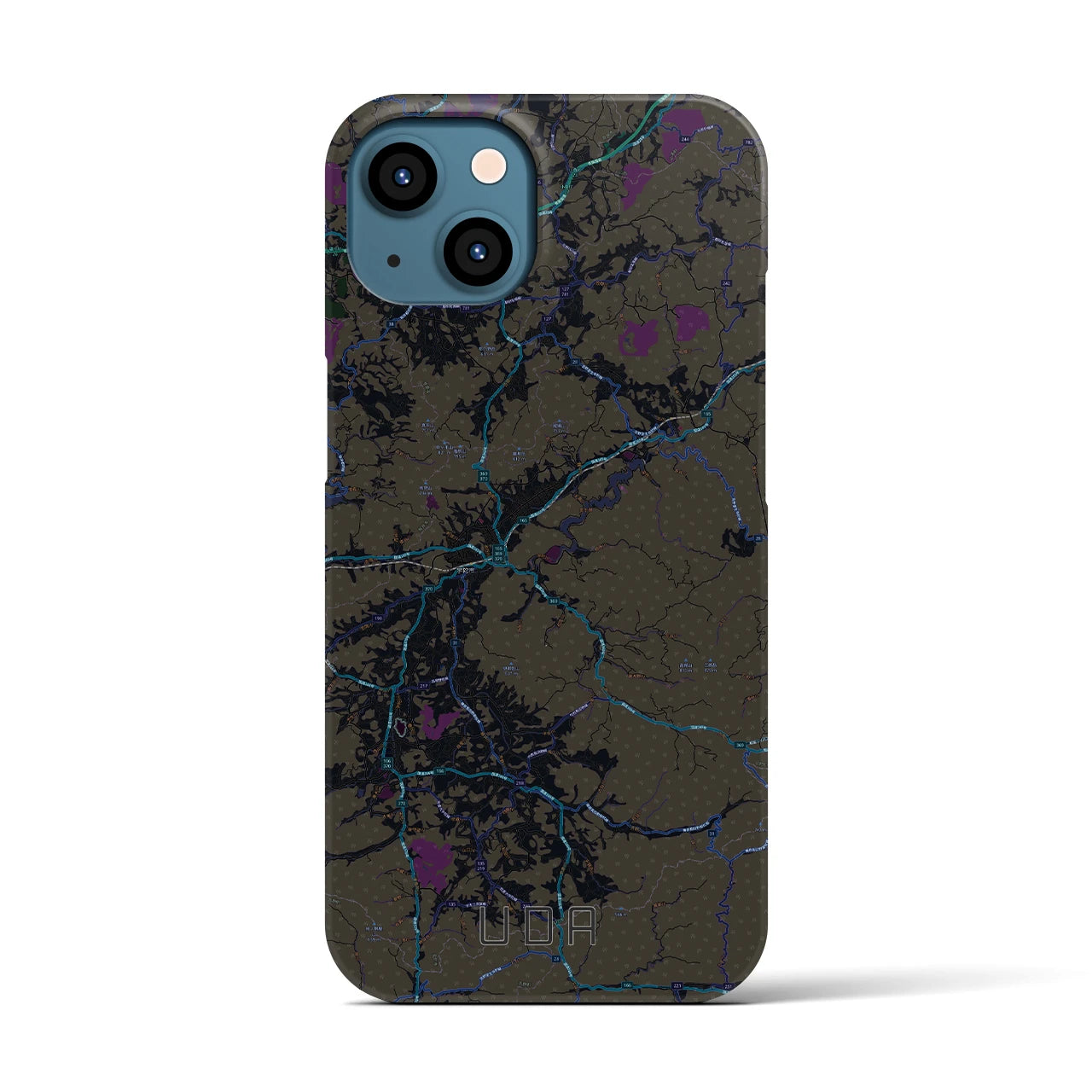 【宇陀(奈良県)】地図柄iPhoneケース(バックカバータイプ)