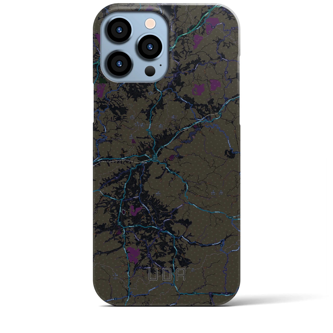 【宇陀(奈良県)】地図柄iPhoneケース(バックカバータイプ)