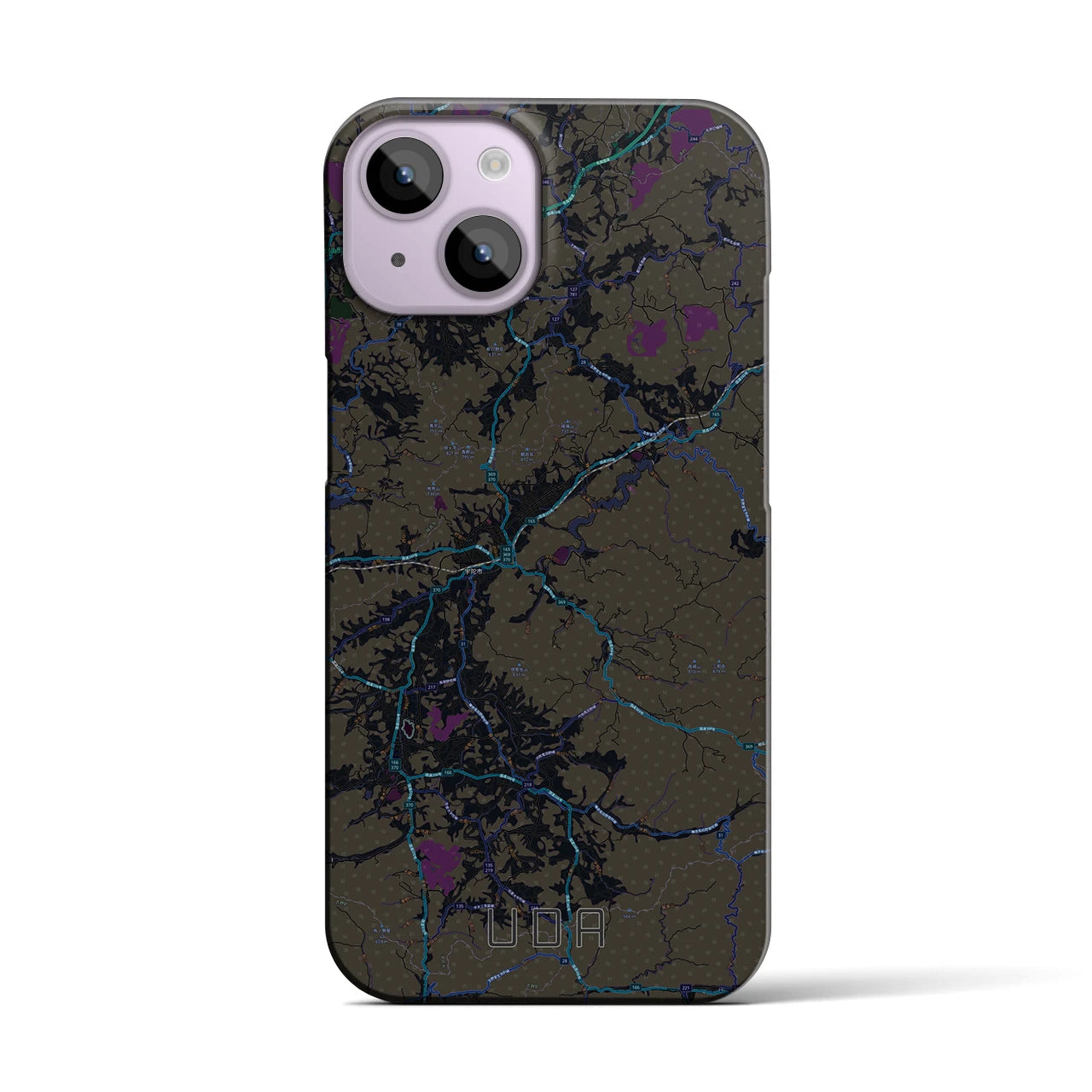 【宇陀(奈良県)】地図柄iPhoneケース(バックカバータイプ)