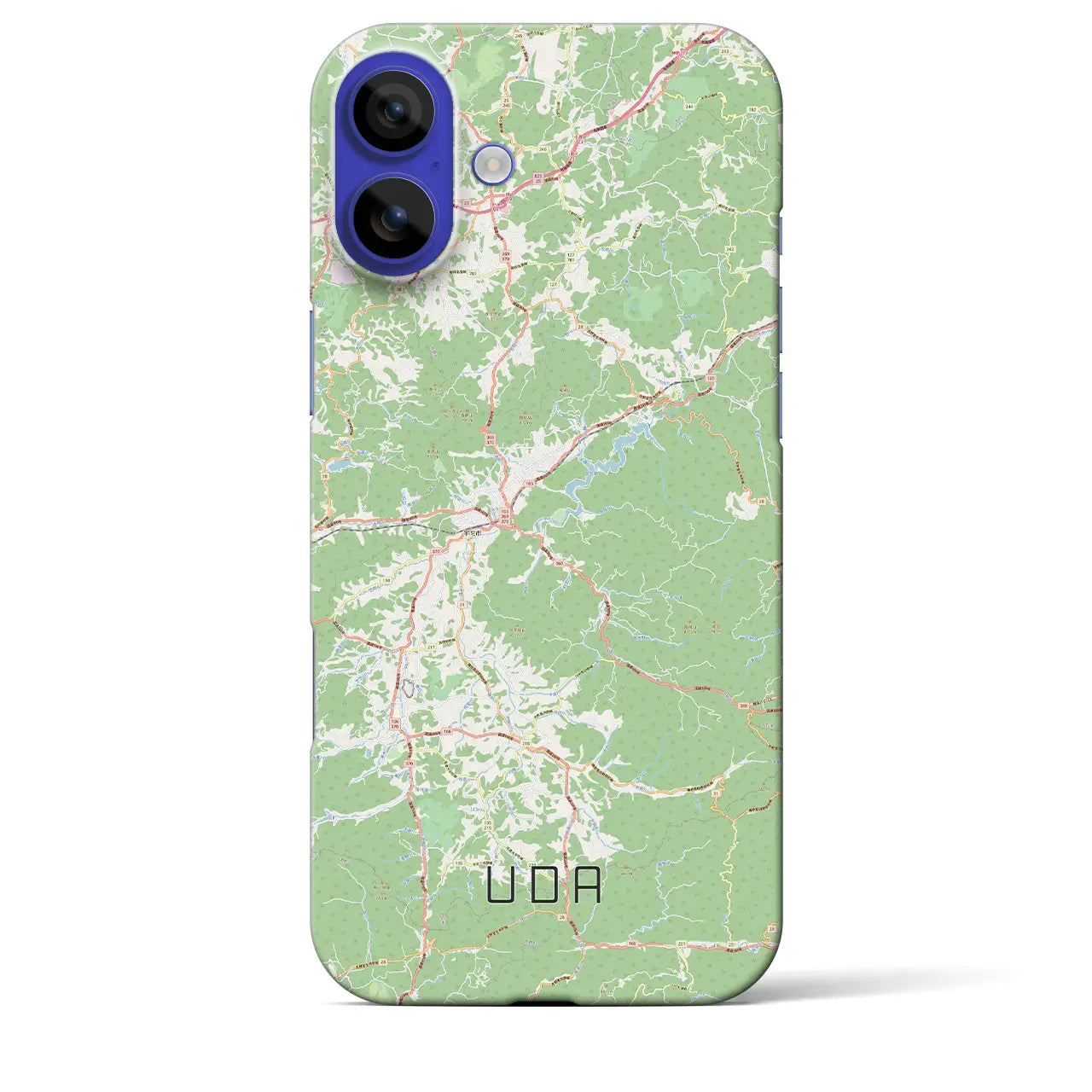 【宇陀(奈良県)】地図柄iPhoneケース(バックカバータイプ)