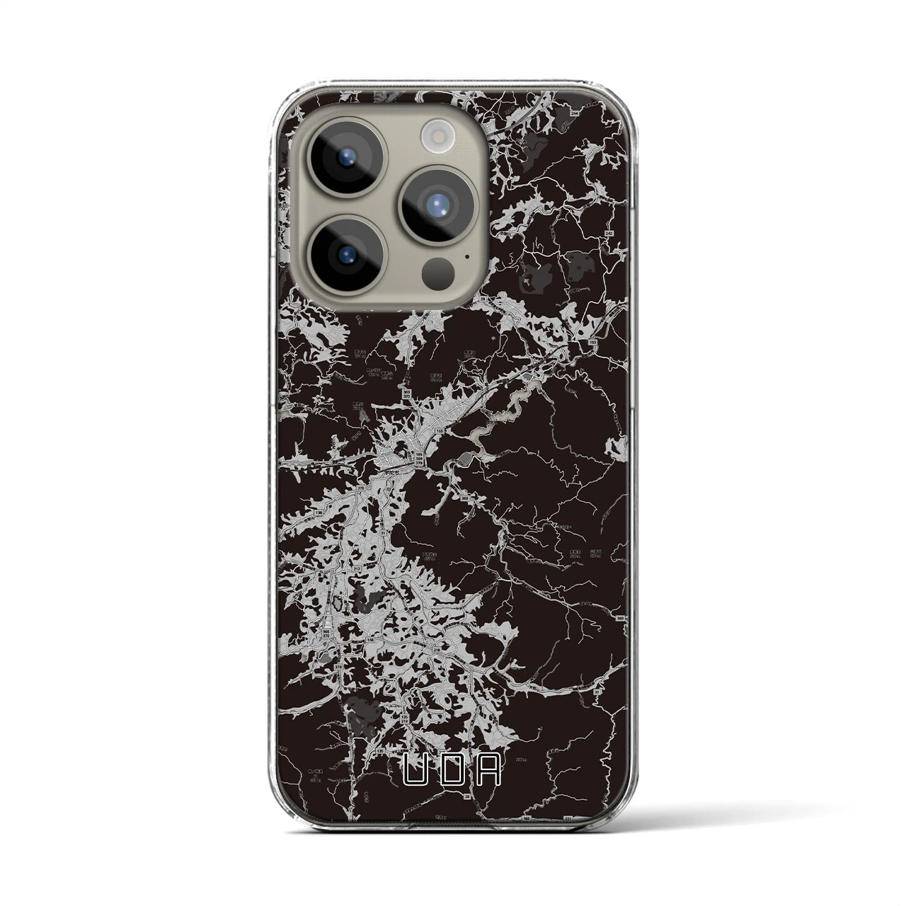 【宇陀(奈良県)】地図柄iPhoneケース(クリアタイプ)