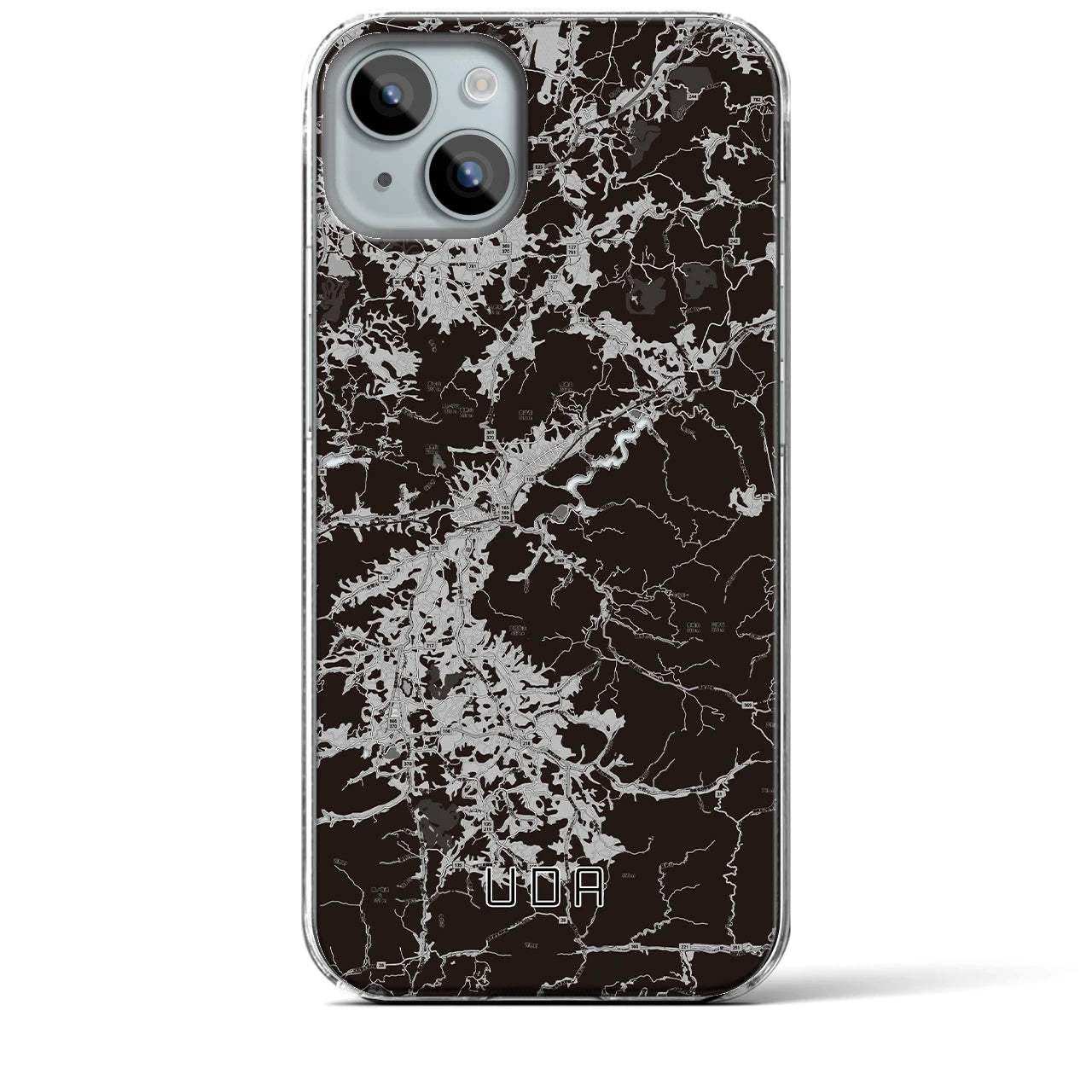 【宇陀(奈良県)】地図柄iPhoneケース(クリアタイプ)