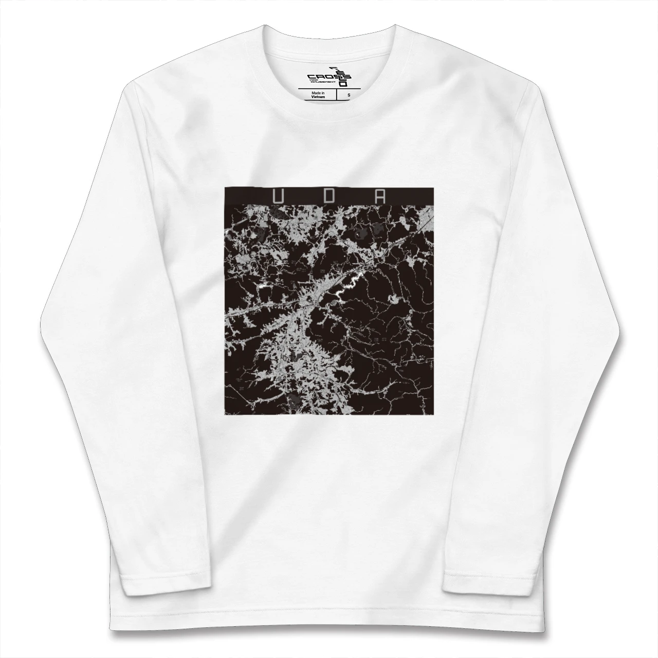 【宇陀(奈良県)】地図柄ロングスリーブTシャツ