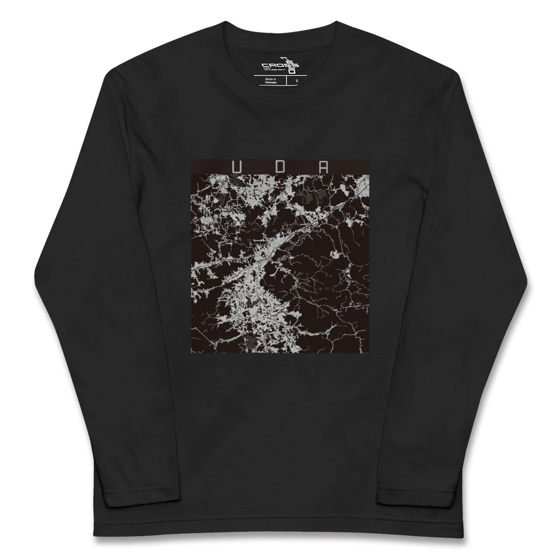 【宇陀(奈良県)】地図柄ロングスリーブTシャツ