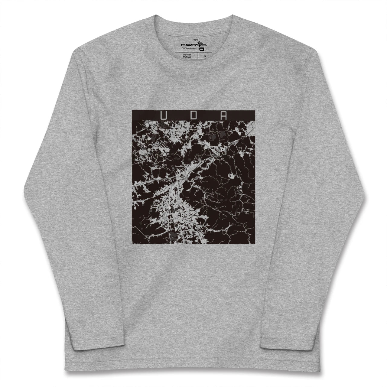 【宇陀(奈良県)】地図柄ロングスリーブTシャツ