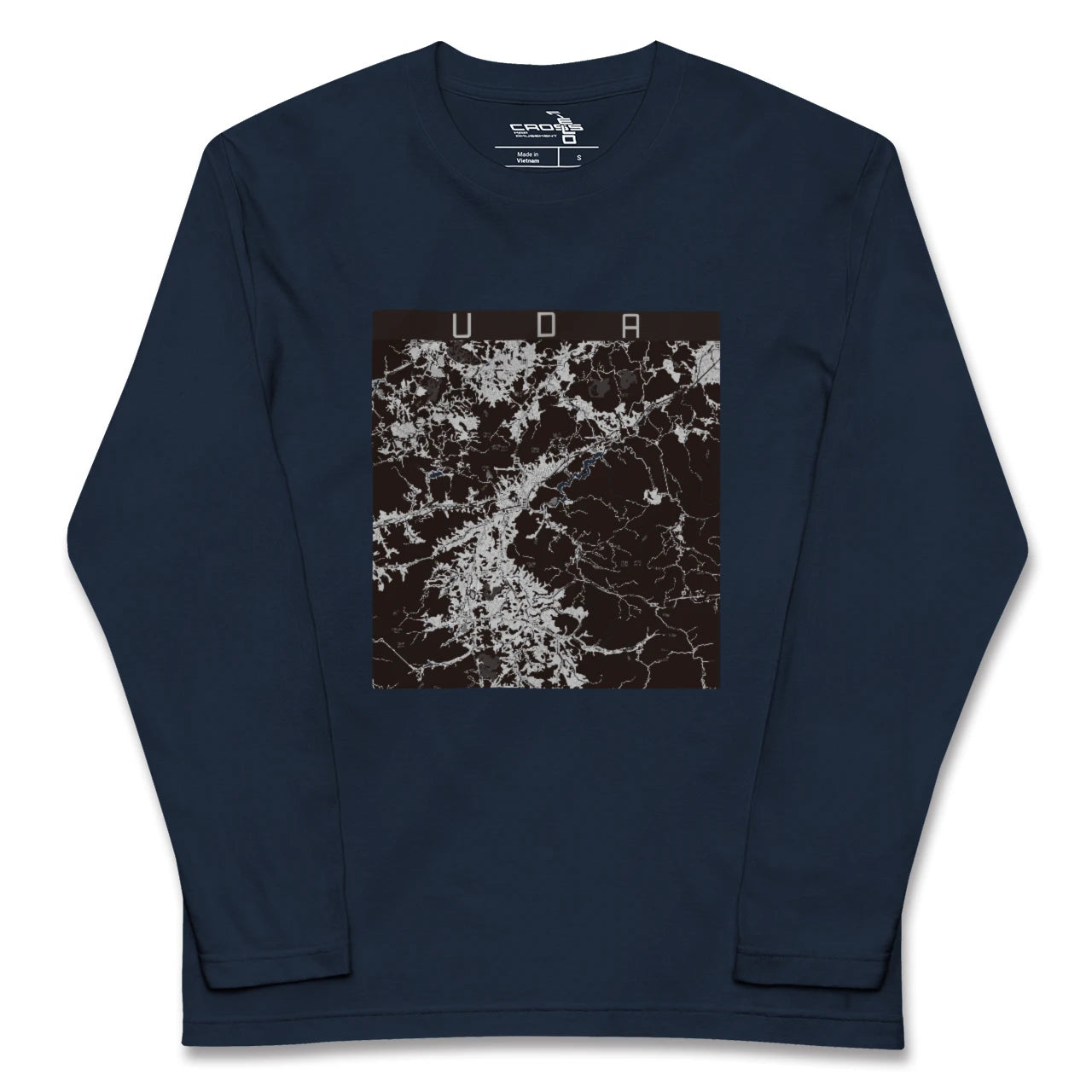 【宇陀(奈良県)】地図柄ロングスリーブTシャツ