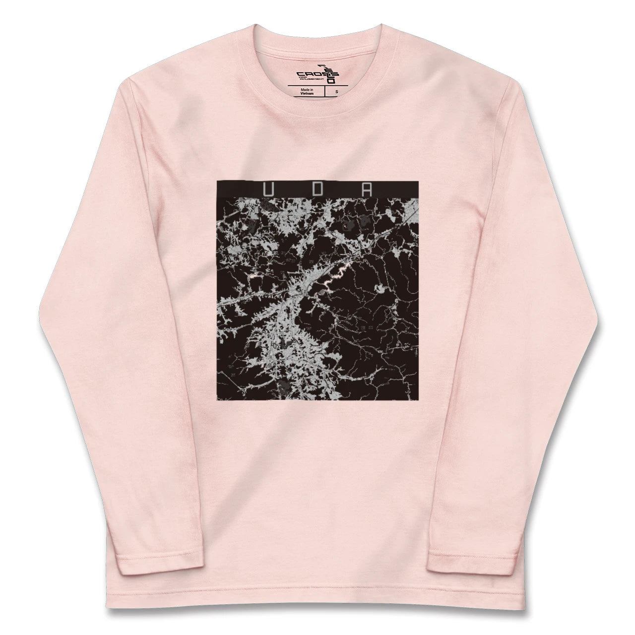 【宇陀(奈良県)】地図柄ロングスリーブTシャツ