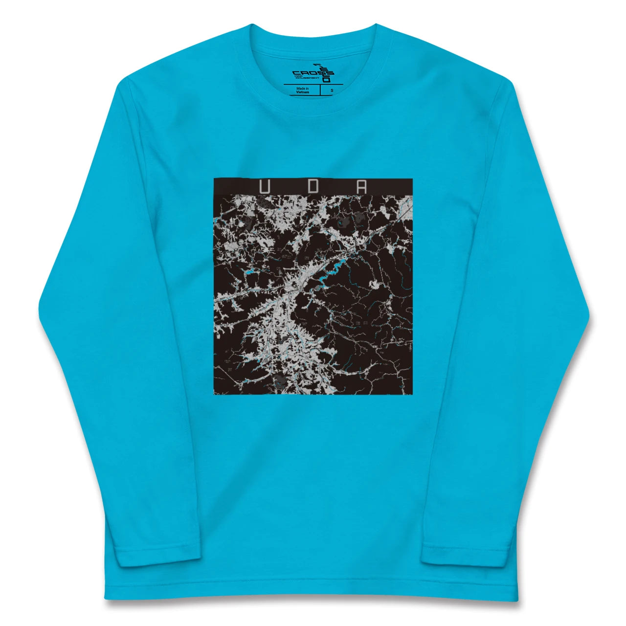 【宇陀(奈良県)】地図柄ロングスリーブTシャツ