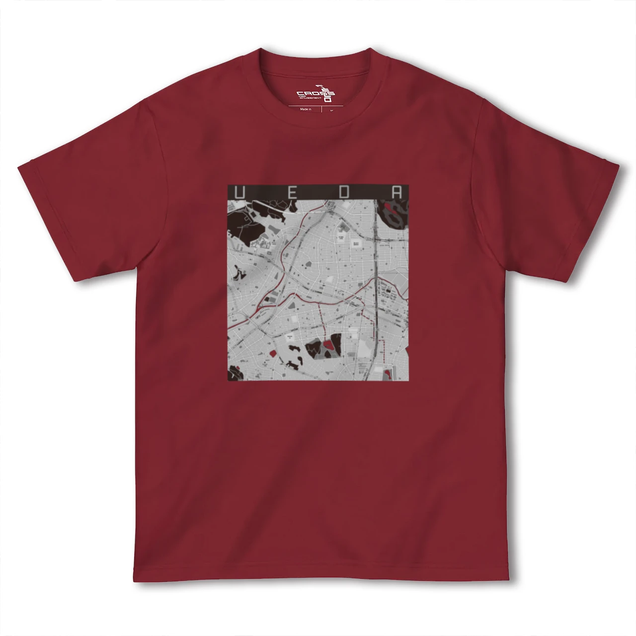 【植田(愛知県)】地図柄ヘビーウェイトTシャツ