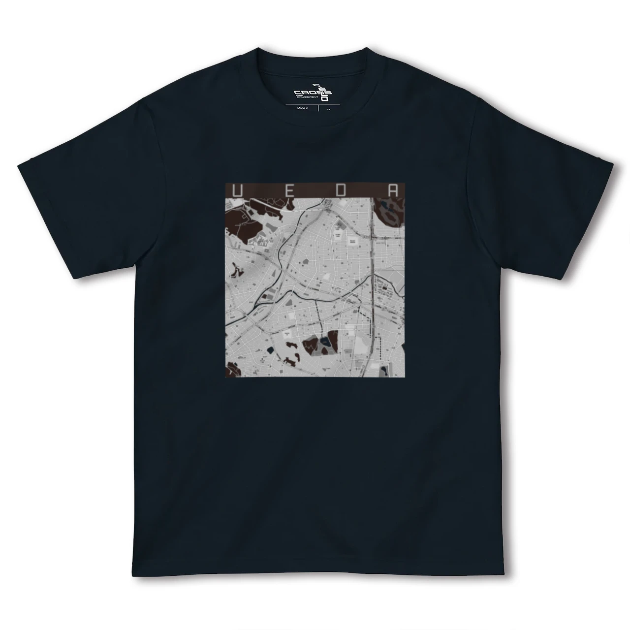 【植田(愛知県)】地図柄ヘビーウェイトTシャツ