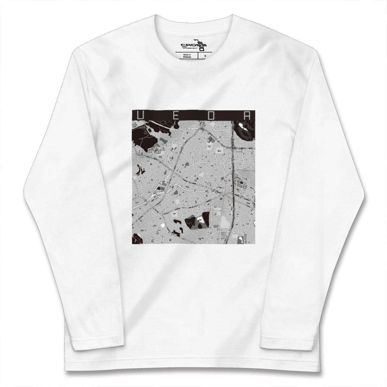 【植田(愛知県)】地図柄ロングスリーブTシャツ