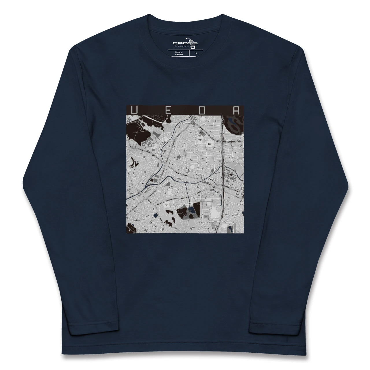 【植田(愛知県)】地図柄ロングスリーブTシャツ