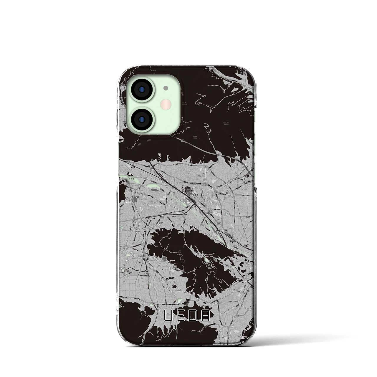 【上田(長野県)】地図柄iPhoneケース(クリアタイプ)